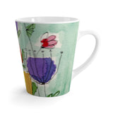 Doodle Flowers Latte Mug