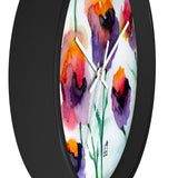 Wall clock - Large Floral Watercolor