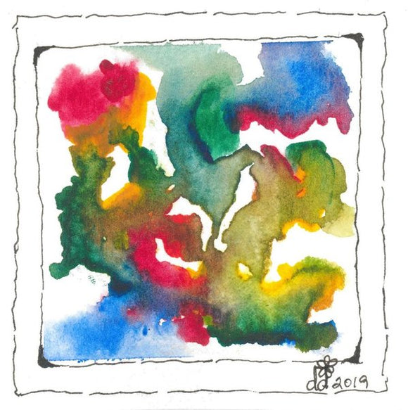 Abstract Watercolor Bright - Art Print