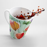 Doodle Flowers Latte Mug