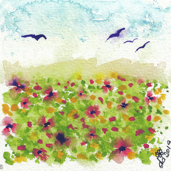 Flower Field  - Art Print