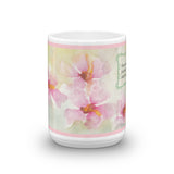 Pink Flower Mug with verse