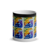 Watercolor Daisy Tiles - Glossy Magic Mug