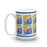 Watercolor Daisy Tile Mug