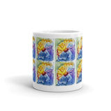 Watercolor Daisy Tile Mug