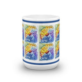 Watercolor Daisy Tile Mug