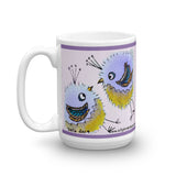 Silly Bird Mug - Fuzzy Wuzzys (lavender)