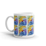 Watercolor Daisy Tile Mug