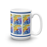 Watercolor Daisy Tile Mug