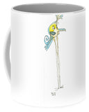 Silly Bird Blue And Yellow - Mug