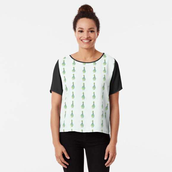 Silly Bird with Mohawk Chiffon Top